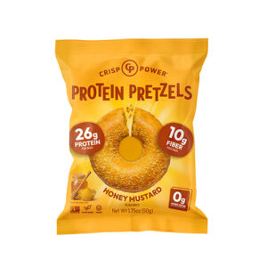 Crisp Power Protein Pretzels Honey Mustard 1.75oz 6ct